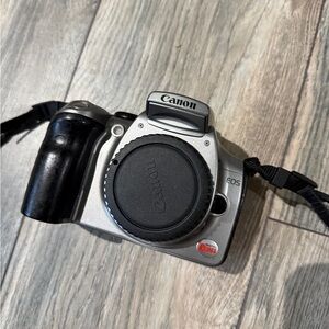 Canon EOS Silver and Black Camera 2000 working condition